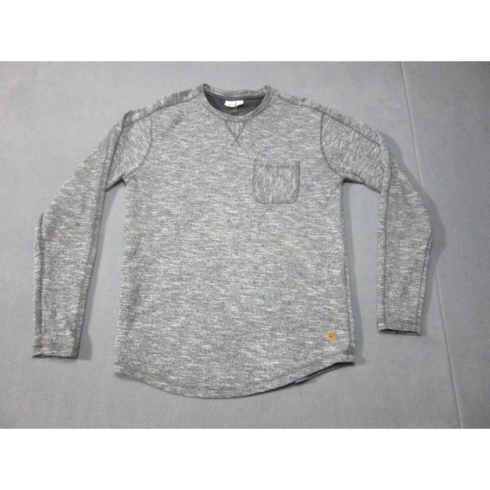 Tentree Sweater Mens Medium Gray Heather Knit Long Sleeve Crew Neck Pullover
